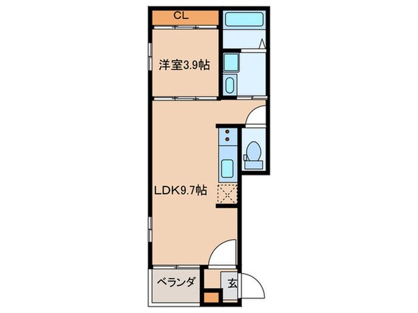 レガーロ志賀本通の物件間取画像